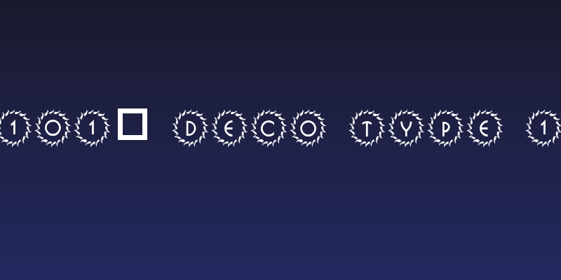 101! Deco Type 1 Social Header