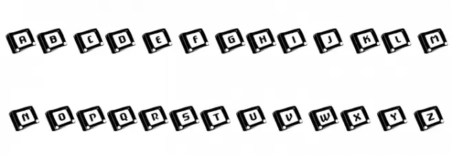 101! EtchASketch Schriftart Groß