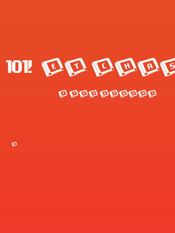 101! EtchASketch Poster