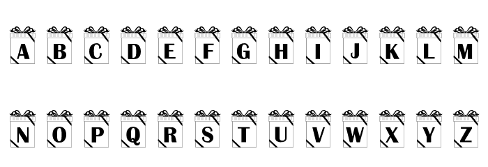 101! Gift Font LOWERCASE