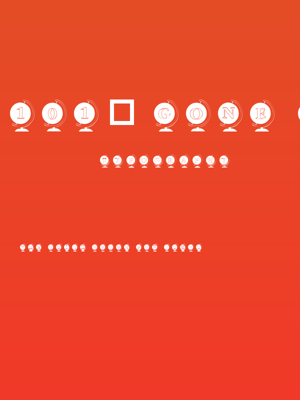 101! Gone Global Poster