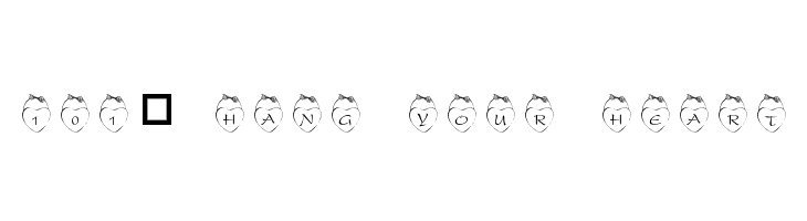 101! Hang Your Heart Font