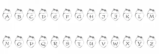 101! Hang Your Heart Polices MINUSCULES