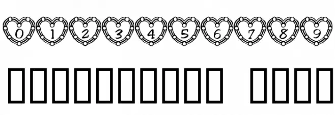 101! Heart Deco Polices AUTRES CHARS