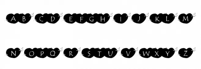 101! Hearts Font OTHER CHARS