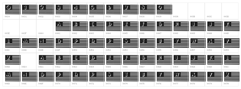 101!  I Pledge Allegiance Character Map