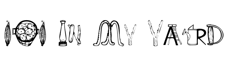 101 In My Yard Шрифта