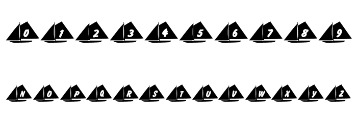 101! Jake's Sailing Font OTHER CHARS