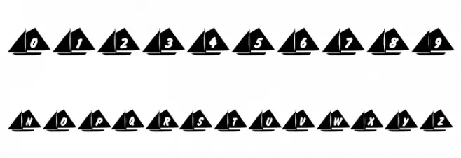 101! Jake's Sailing Font OTHER CHARS