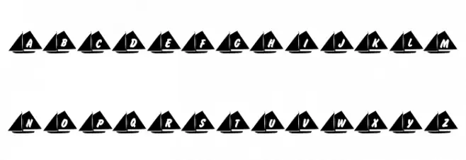 101! Jake's Sailing फ़ॉन्ट अपरकेस