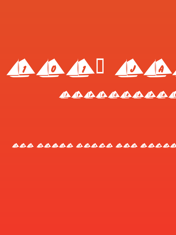 101! Jake's Sailing Poster