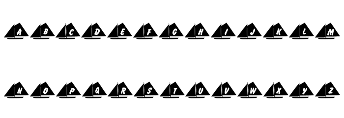 101! Jake's Sailing Font LOWERCASE