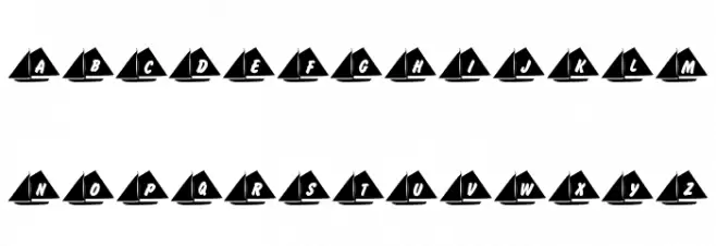 101! Jake's Sailing Шрифта строчной