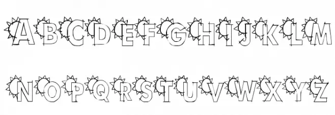 101! Kidlet Sunshine 'Bet Font Litere mici