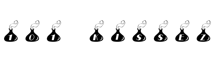 101! KisseZ  Frei Schriftart Herunterladen