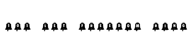 101! Let Freedom Ring Font