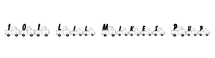 101 Lil Mikes Pup Font