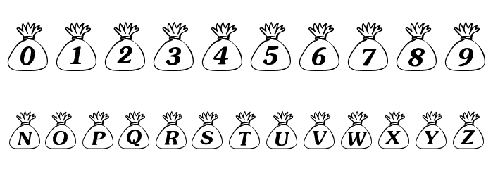 101! Loot BagZ Font OTHER CHARS