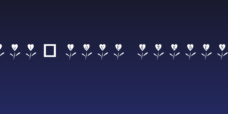 101! Love Garden Social Header
