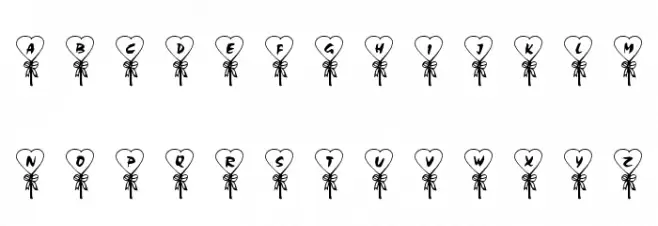 101! Love PoP फ़ॉन्ट लोअरकेस