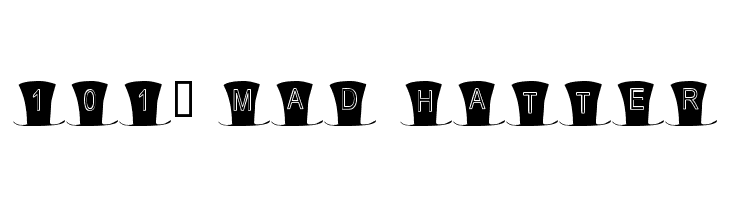 101! Mad Hatter Font
