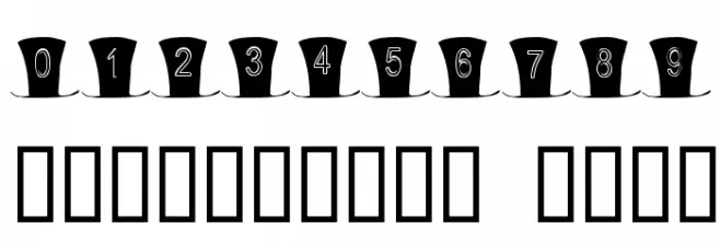 101! Mad Hatter Font Alte caractere