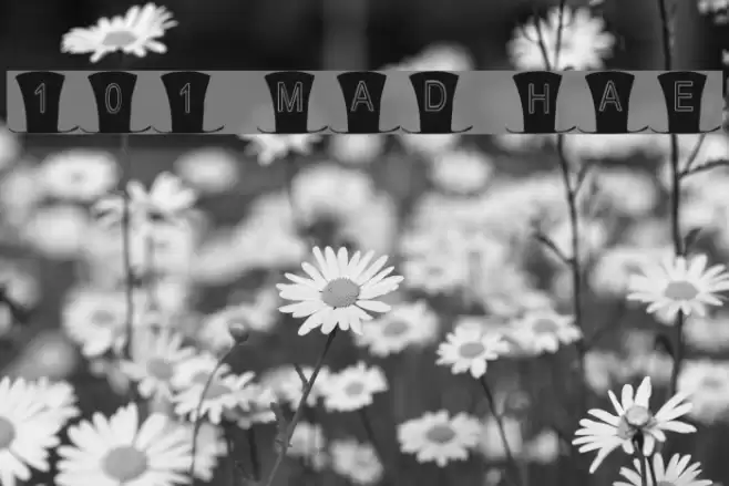 101! Mad Hatter Font examples