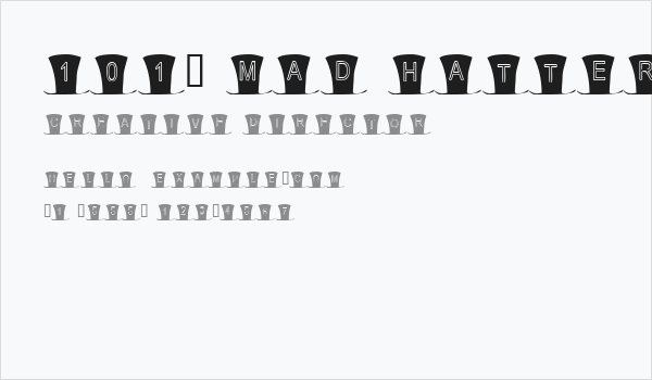 101! Mad Hatter Business Card