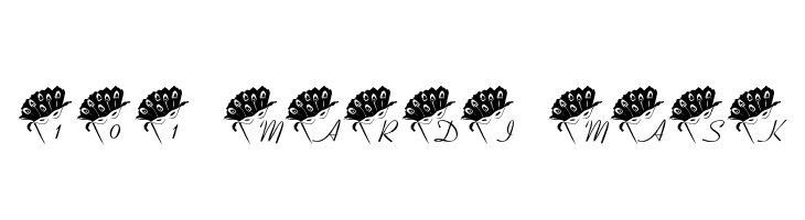 101! Mardi Mask Font