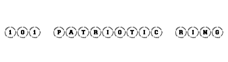 101! Patriotic Ring  Free Fonts Download