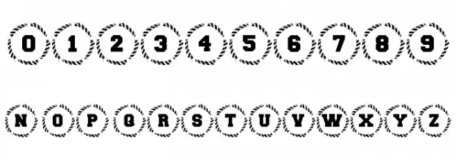 101! Patriotic Ring Font OTHER CHARS