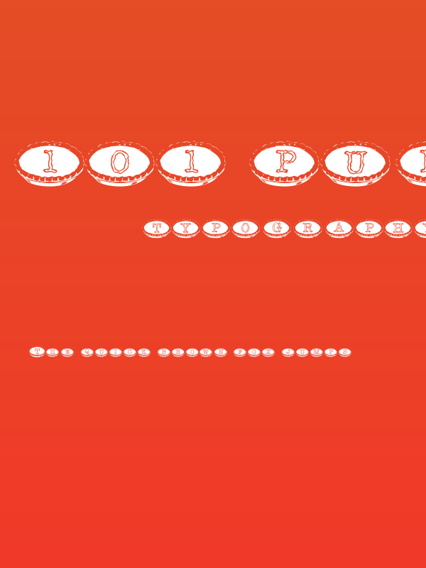 101 Punkin Pie Poster