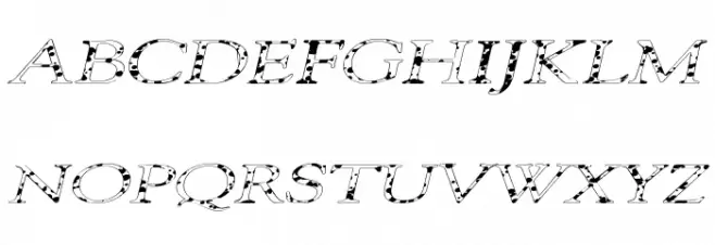 101 Puppies Italic SW Font UPPERCASE
