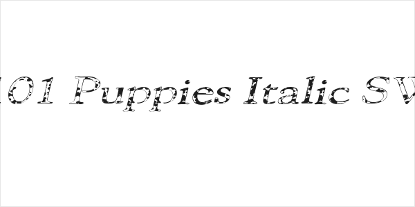 101 Puppies Italic SW Logo