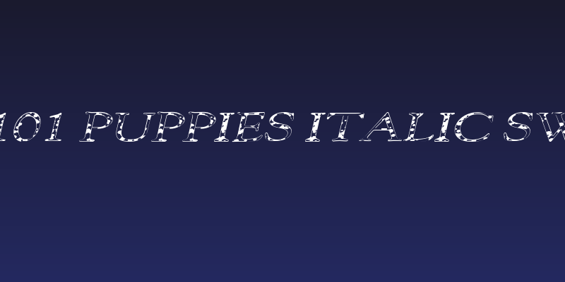 101 Puppies Italic SW Social Header