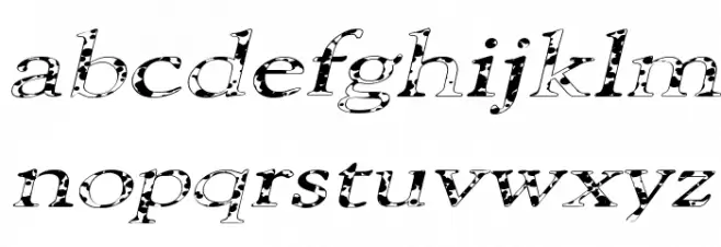 101 Puppies Italic SW Caratteri MINUSCOLO