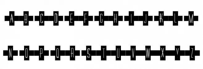 101! Red Cross Schriftart Groß