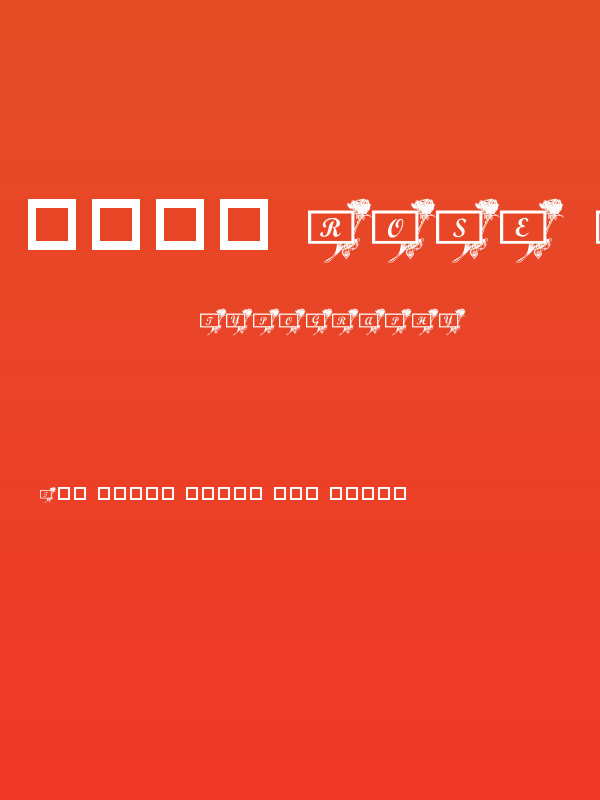 101! Rose Cards Poster