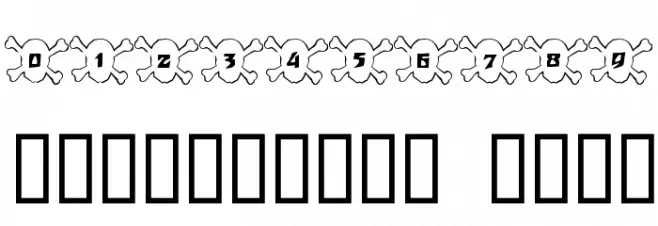 101! Skull &BoneZ フォント その他の文字