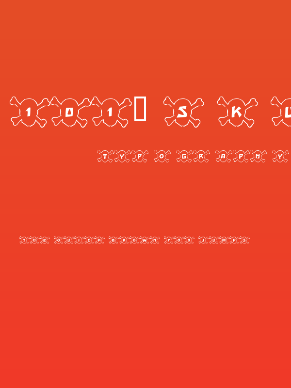 101! Skull &BoneZ Poster