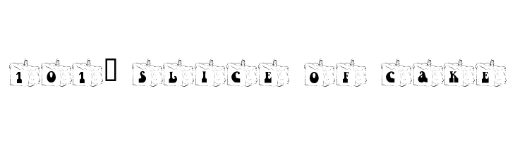 101! Slice of Cake Font