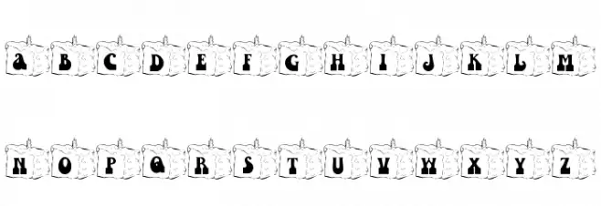 101! Slice of Cake Polices MINUSCULES