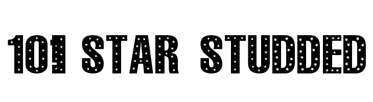 101! StaR StuDDeD Font