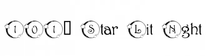 101! Star Lit Nght  Descarca Fonturi Gratis