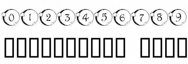 101! Star Lit Nght Schriftart Anderer Schreiben