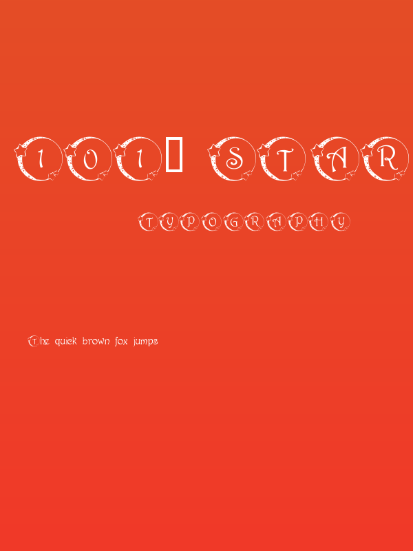 101! Star Lit Nght Poster