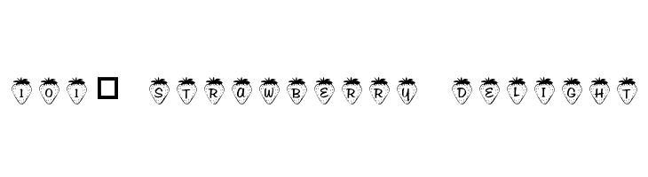 101! Strawberry Delight Font