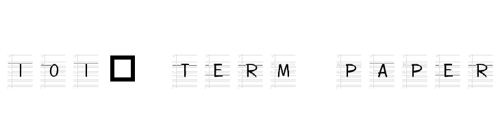 101! Term Paper Font