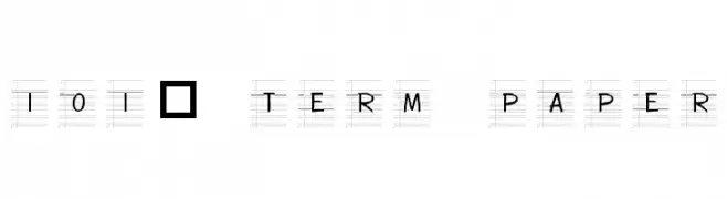 101! Term Paper  baixar fontes gratis