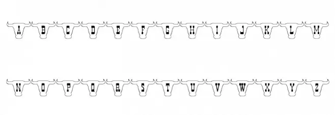 101! Texan Style Font Litere mari